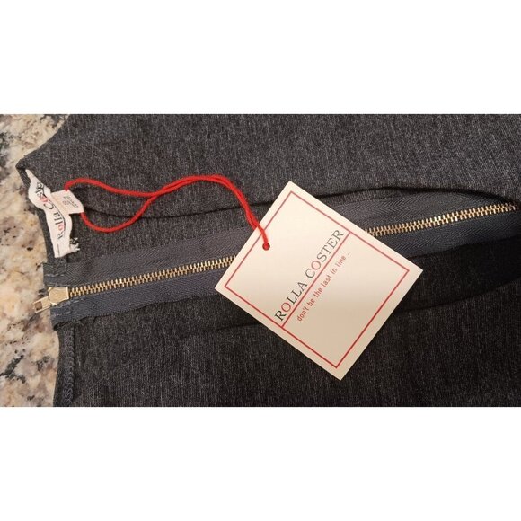 Tags Still On Small Rolla Coster  Womens Dress Gray Zip Up Tank Dress - Picture 6 of 9